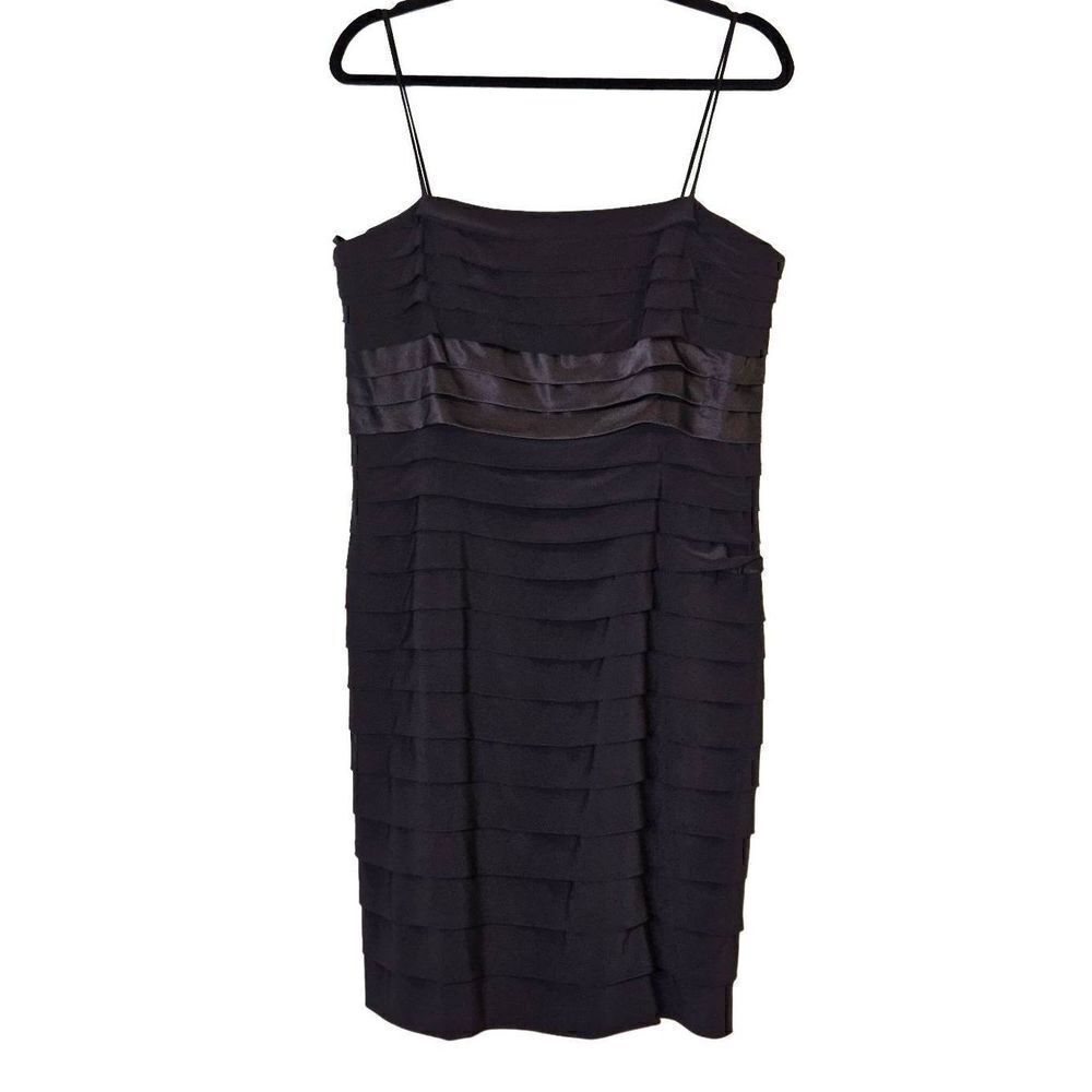 Anne Klein Black Speghetti Strap Dress. Size 14.